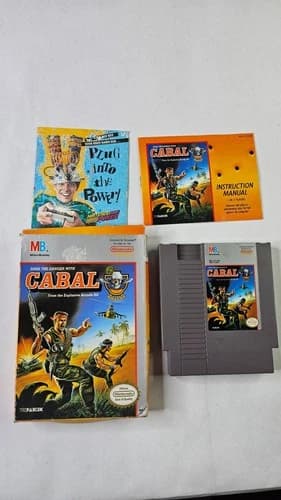 NES Cabal with Box, Manual, Insert