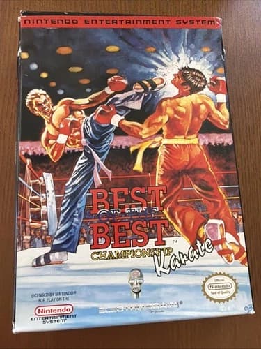 BEST OF THE BEST CHAMPION KARATE FOR NINTENDO NES WITH BOX, MANUAL, AND INSERTS