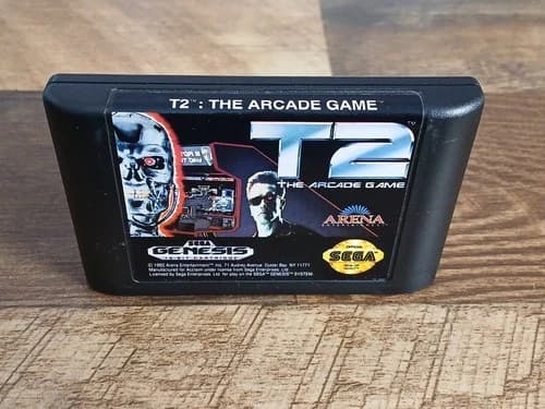 T2 The Arcade Game Terminator (Sega Genesis, 1992) Game Only - Tested