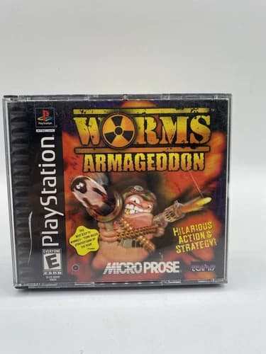 Worms Armageddon - Playstation 1 PS1 - CIB Complete TESTED