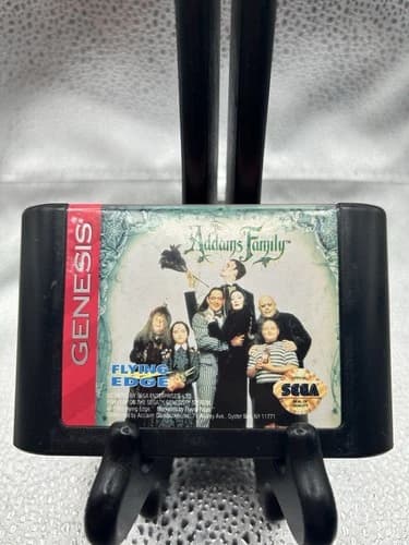 Addams Family (Sega Genesis, 1991) Tested Works Authentic Cartridge Only