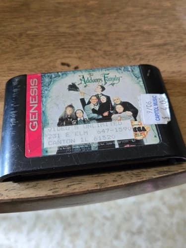 Addams Family Sega Genesis - cartridge only - tested and working