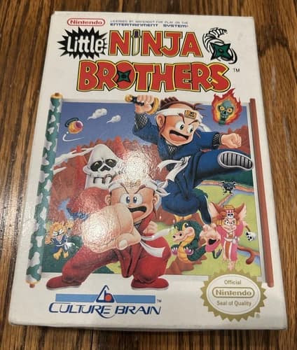Little Ninja Brothers (Bros.) Nintendo (NES) Game - Complete in Box (CIB)