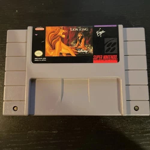 The Lion King SNES Super Nintendo Entertainment System, 1994 - Tested