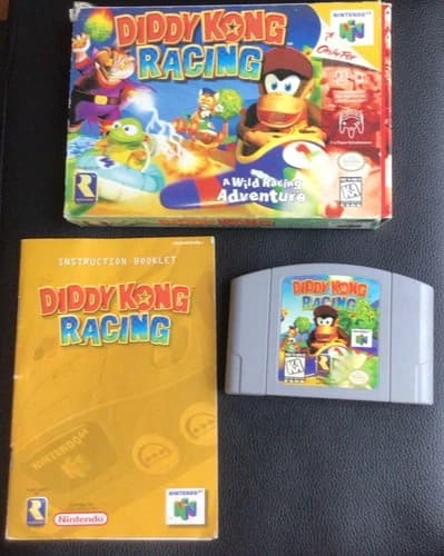 Diddy Kong Racing Nintendo 64 N64 CIB Complete in Box Authentic