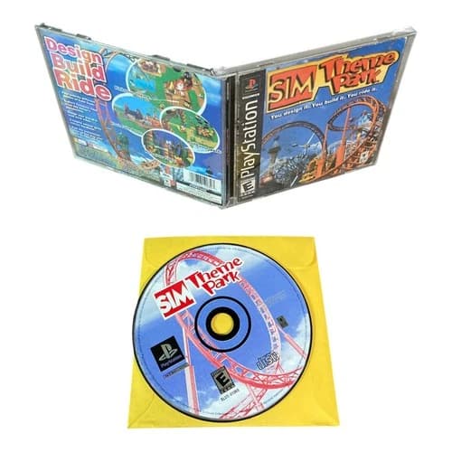 Sony PlayStation 1 PS1 CIB COMPLETE TESTED Sim Theme Park CF