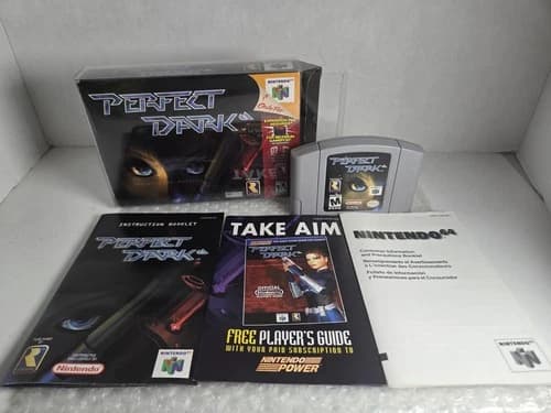 Perfect Dark N64 Nintendo 64 2000 Complete In Box CIB Tested Rare Games Cleaned