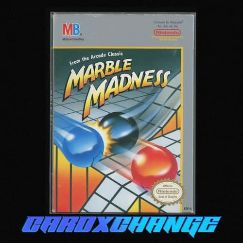 1989 Marble Madness Nintendo Entertainment System Complete
