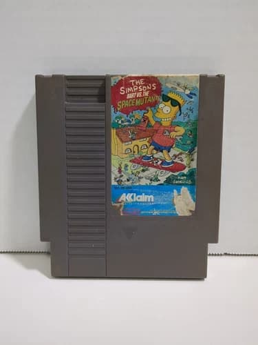 The Simpsons: Bart vs. the Space Mutants (Nintendo NES, 1991), Cart Only, Tested