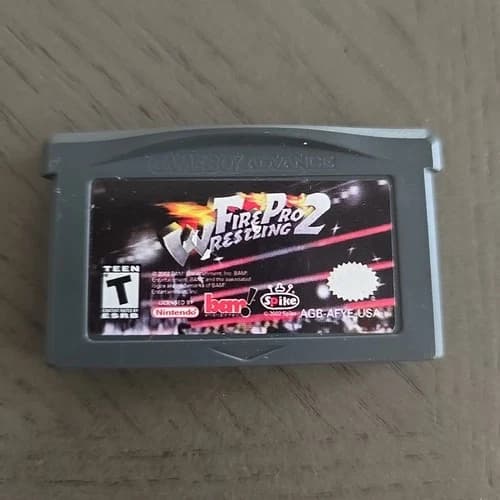 Fire Pro Wrestling 2 (Game Boy Advance) Cartridge Tested Great Condition GBA