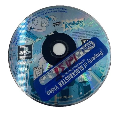 Rugrats: Studio Tour (Sony PlayStation 1, 1999) PS1 Disk Only Blockbuster