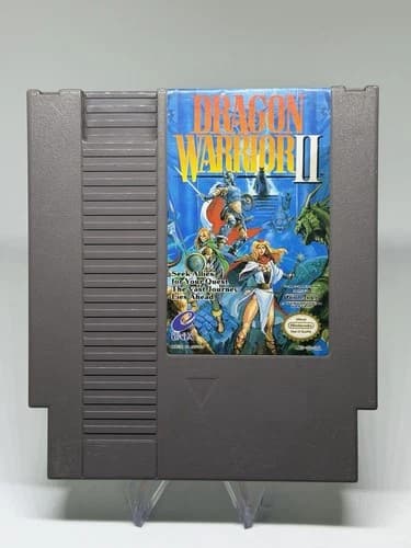 Dragon Warrior II NES Nintendo Authentic Tested Enix RPG Saves