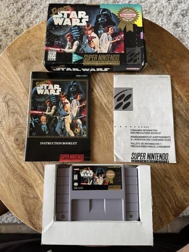 Super Star Wars Super Nintendo SNES Complete in Box CIB Players Choice