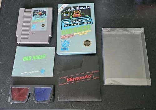 Rad Racer NES CIB Rare Day Time Variant (Nintendo Entertainment System, 1987)
