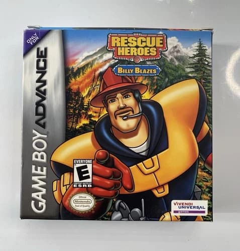 Rescue Heroes Billy Blazes (Nintendo GameBoy Advance, 2003) Complete CIB TESTED