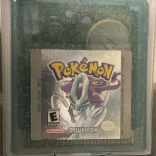 Authentic Pokémon Crystal Version Nintendo Game Boy Color Cartridge