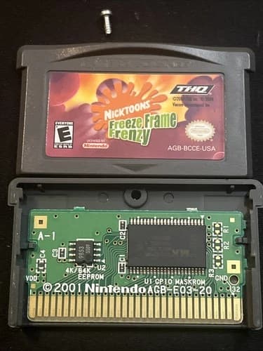 Nicktoons Freeze Frame Frenzy - Authentic Nintendo Game Boy Advance GBA Tested