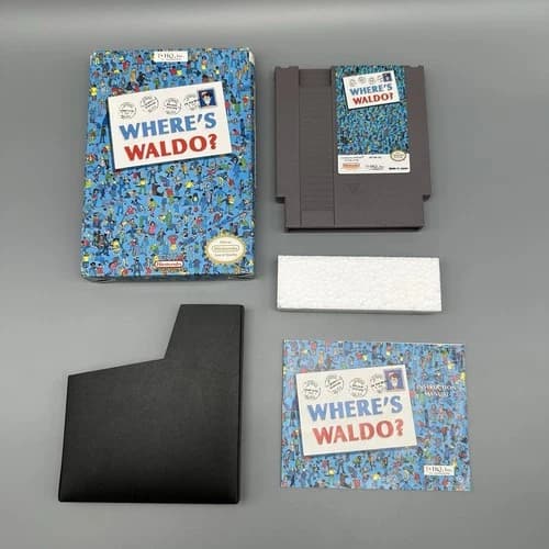 Where’s Waldo NES Nintendo Complete in Box CIB Authentic Tested 1991