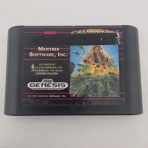Caliber 50 - Cartridge Only - Sega Gensis - Actually Tested With Pictures