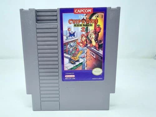 Disney's Chip 'N Dale: Rescue Rangers 2 (Nintendo NES, 1993) TESTED & WORKS