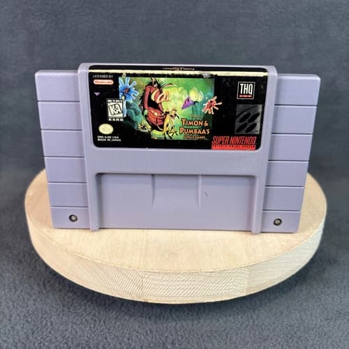 Super Nintendo SNES - Timon & Pumba’s Jungle Games - CART ONLY Cleaned & Tested