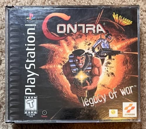 Contra: Legacy of War (Sony PlayStation 1, 1996) PS1 Play Tested