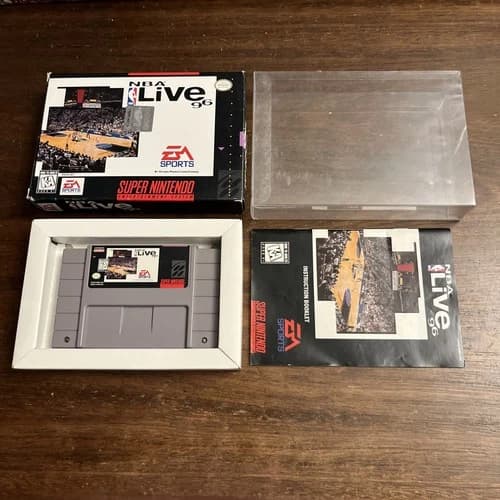 NBA Live 96 (SNES Super Nintendo) Complete - Tested - Authentic