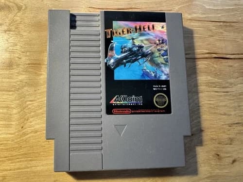 Tiger Heli Nintendo NES Game Cartridge Tested