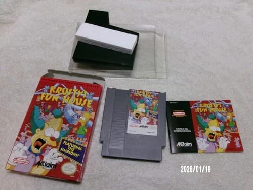#793 Krusty's Fun House Nintendo NES Complete CIB (collectible condition)