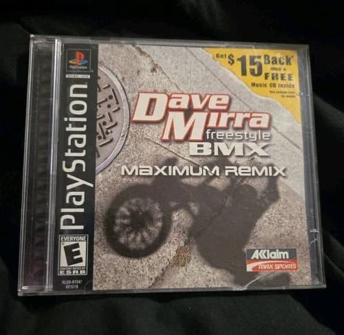 Dave Mirra: Freestyle BMX Maximum Remix (Sony PlayStation, PS1) Complete Tested