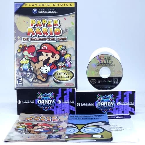 Paper Mario Thousand Year Door GC CIB W/ Manual - GameCube