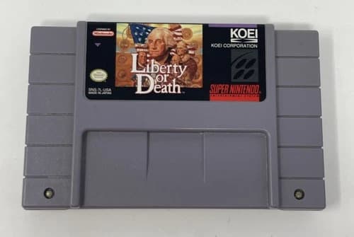 Liberty or Death (SNES Super Nintendo, 1994) Tested, Authentic