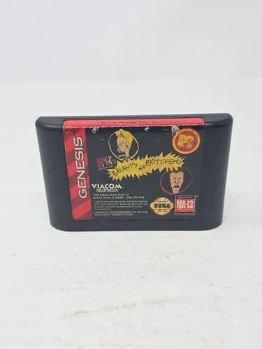 MTVs Beavis and Butt Head Sega Genesis Authentic Cartridge Only