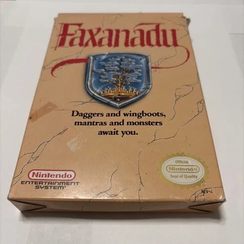 NES Faxanadu (Nintendo, 1989) CIB Complete In Box w/ Instructions Authentic