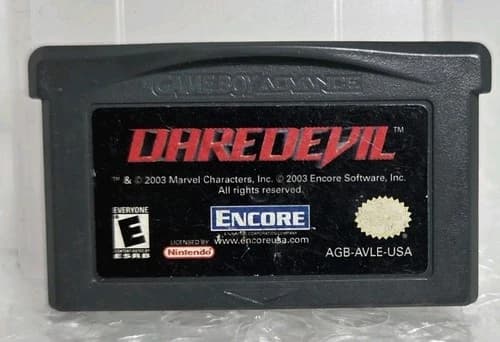 Daredevil Nintendo Game Boy Advance GBA DS 2003 Marvel Cartridge Tested Encore