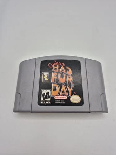 Conker's Bad Fur Day (Nintendo N64, 2001) Authentic Cartridge Only Tested Workin