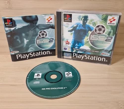 ISS Pro Evolution 2 PS1 PlayStation 1 Complete With Manual