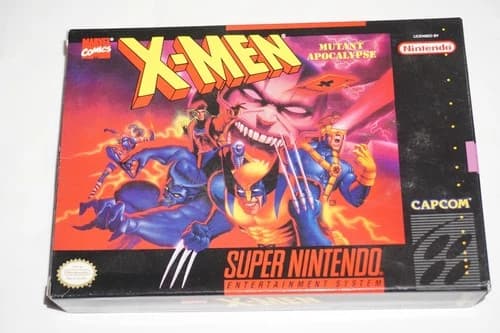 X-men Mutant Apocalypse (Super Nintendo SNES) Complete in Box CIB