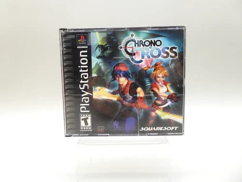 Chrono Cross Video Game PS1 PlayStation 1 Complete CIB Black Label 2000 2 Disc