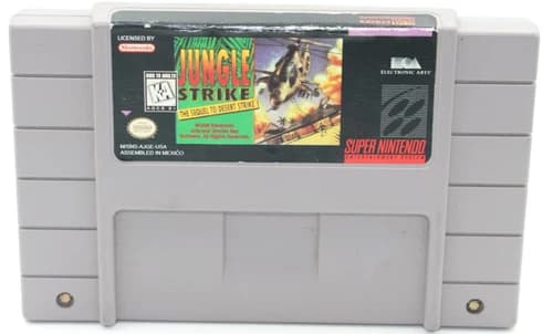 Jungle Strike Super Nintendo SNES 1993 Cart Only – Sequel to Desert Strike