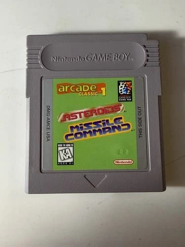 Arcade Classic No. 1: Asteroids/Missile Command (Nintendo Game Boy, 1995)