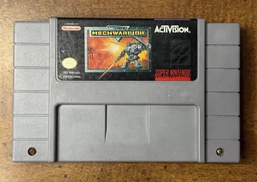 MechWarrior (Super Nintendo Entertainment System, 1992) Cartridge Only Tested