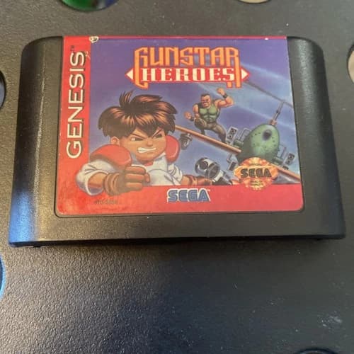 Gunstar Heroes (Sega Genesis, 1993) Cartridge Only, Authentic, Tested