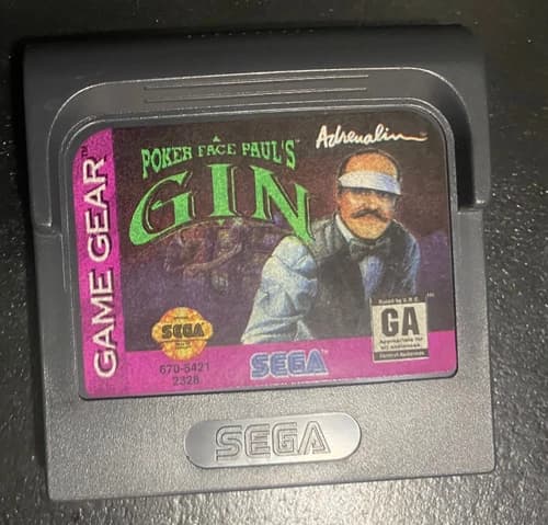 Poker Face Paul's Gin - Sega Game Gear - Acceptable Condition