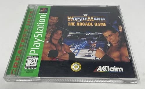 WWF WrestleMania: The Arcade Game (Sony PlayStation 1, 1995) PS1 CIB Tested