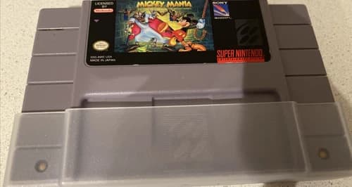 Mickey Mania: The Timeless Adventures of Mickey Mouse (Super Nintendo SNES) Auth