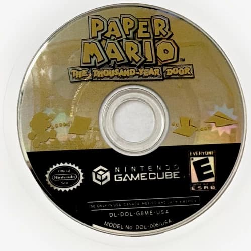 Nintendo Paper Mario: The Thousand-Year Door TESTED! GameCube Disc Only NTSC-U/C