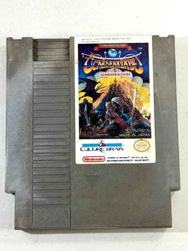 The Magic of Scheherazade (Nintendo Entertainment System, 1989) NES Authentic