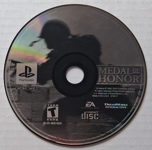PS1 Playstation 1 - Medal of Honor - game disc only - tested, working