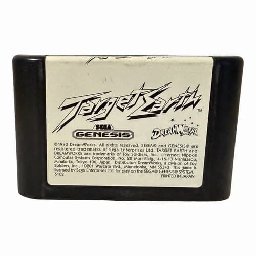 Target Earth Sega Genesis Tested Working